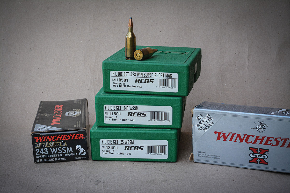 Examples of modern cartridges that have very limited availability include the 223, 243 and 25 WSSM.  Even though Winchester still lists them as available, they are not, and are primarily handloading propositions.